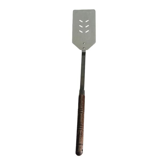 Mae-Mar USA Slotted Stainless Steel Long Spatula Flipper Turn Over VTG Grilling - Picture 1 of 4